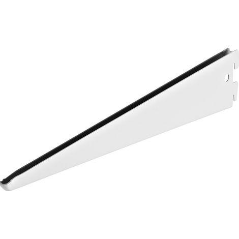 Console crémaillère double blanc 470 mm - Par pièce