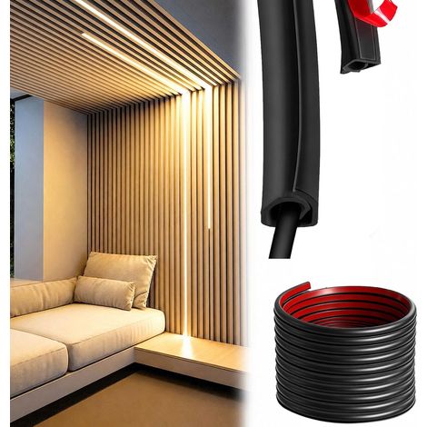 Goulotte Passe Câbles Flexible Et Adhésive Panneaux Acoustiques 10M 12X12Mm  Noir Cache-Câbles Goulotte Adhésive Pour Dissimuler Les Câbles Protéger Le Câblage Et Organiser Les Cordons (1/5)
