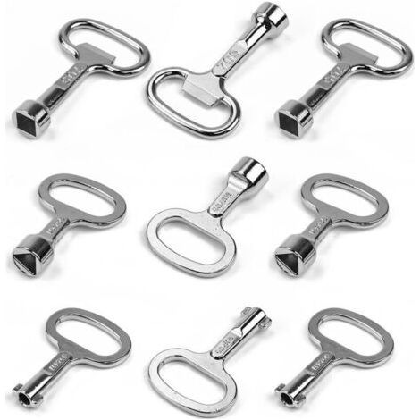 Sjqka - Triangle Wrench for Valves - Zinc Alloy Wrench Set of 9 - Various Sizes for Household Equipment - Ergonomic Design (1/5)