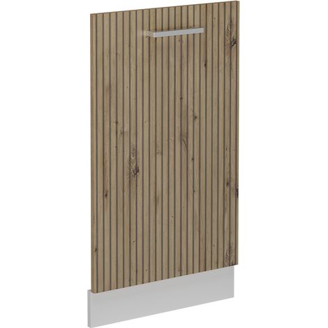Tapa del lavavajillas R-Line, Roble artesanal, 45 cm sin encimera, Vicco