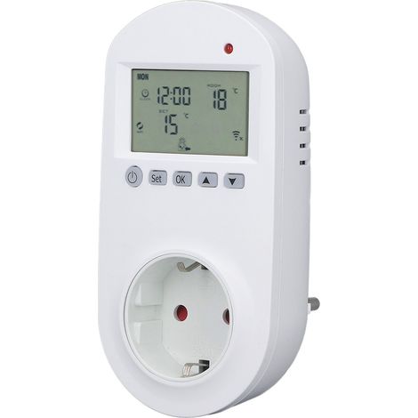 WLAN-Temperaturregler 3500 W, Plug & Play, LCD-Display, hochpräzise, intelligenter Reptilienthermostat, EU-Standard 230 V AC (1/5)