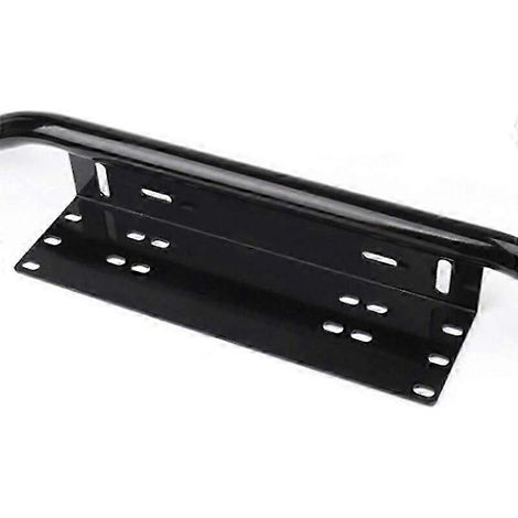 Support universel de plaque d'immatriculation pour voiture, SUV, Jeep, cadre de montage pour phares antibrouillard, accessoires de pare-chocs avant extérieurs pour véhicules (A) (1/5)