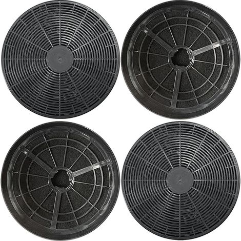 Filtres à charbon actif compatibles avec les aérateurs Lamona LAM2300, LAM2501, LAM2502, LAM2550, LAM2575, LAM2700, HJA2180, HJA2230, HJA2240, HJA2911 et HJA2906 (lot de 4).