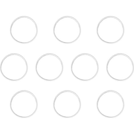 Lot de 10 joints de couvercle pour tasses et gobelets de voyage, joints d'étanchéité de rechange en silicone blanc résistant aux fuites (1/4)