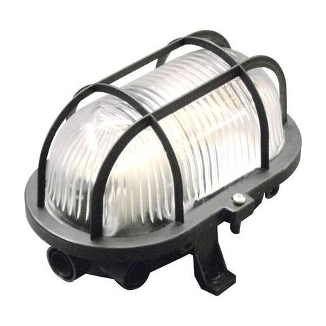 Muller-Licht Lámpara Ovalada Negra IP44 18 cm
