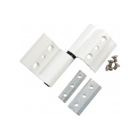 BISAGRA 40/20 ALUMINIO BLANCO DCHA (D) - AMIG