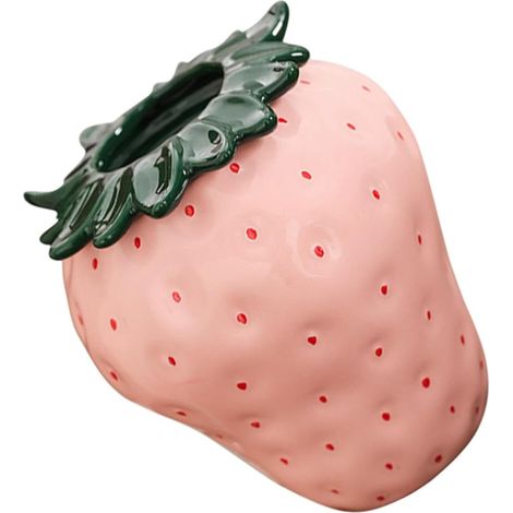 Vase Rustique Céramique pour Arrangement de Fleurs Décoration Fraise Vase Décoratif Moderne pour Étagère ou Bureau (1/5)