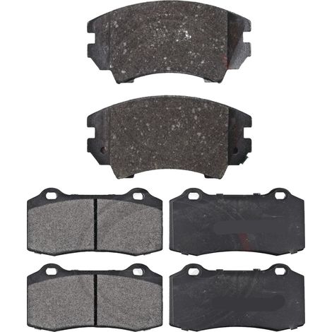 KIT PASTIGLIE FRENO ANTERIORI E POSTERIORI compatibile con CHEVROLET CAMARO (3.6, 6.2) / PASTIGLIE FRENANTI AUTO OEM P59055 P59055X,P09014 P11024 / SOSTITUZIONE DIRETTA / BASSA POLVERE / SILENZIOSO (1/4)