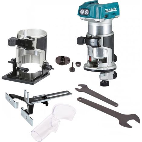 Makita DRT50Z 18V Cordless Brushless Laminate Router Trimmer + Bevel Base (1/4)