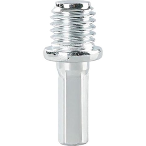 Adaptateur de foret fileté M10 — Embout hexagonal pour tournevis électrique, acier chromé