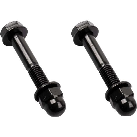 2x boulon (vis + écrou) fixation porte coulissante M10 x 65mm cuisine placard verrière meuble noir (1/2)