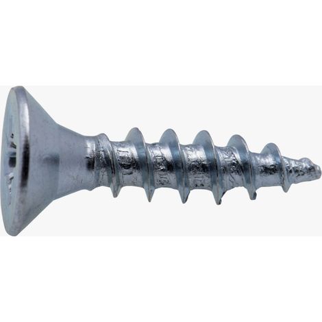 Vis à bois tête fraisée PZ zinguée Viswood filet total 3x25 mm (x30 vis)