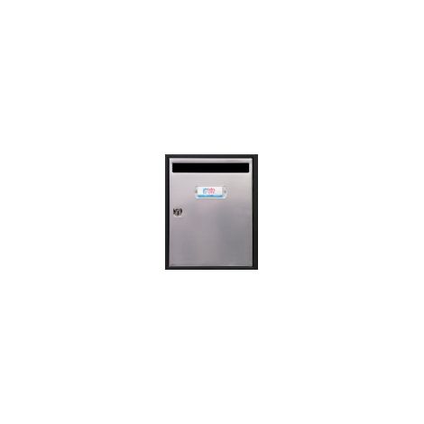 Vertikaler Innen-/Außenbriefkasten Teide Matte Inox 300x240x80mm 15828
