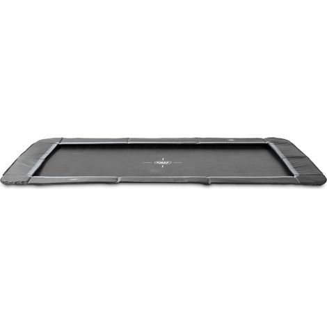 EXIT Interra Ground-Level Sports Trampoline 8x12ft – Black