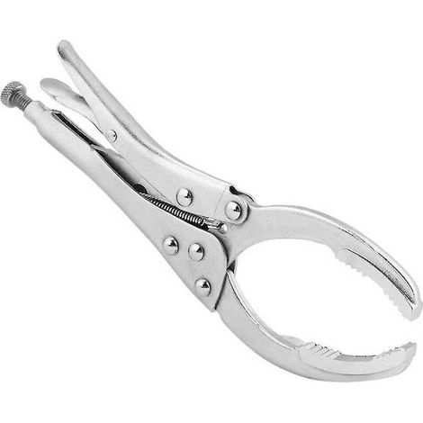 Clé à filtre à huile réglable, outil de démontage, pince de verrouillage, extracteur manuel 50 mm-110 mm. (Argent) (1 pièce) (1/5)