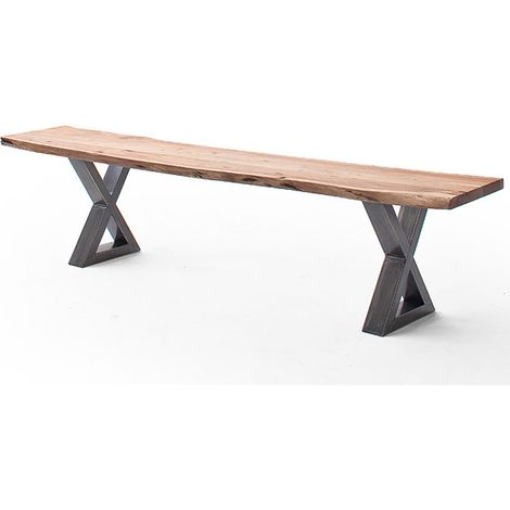 Esszimmer Sitzbank mit 180 cm Breite, Akazie massiv, natur lackiert - COSENZA-06 (1/3)
