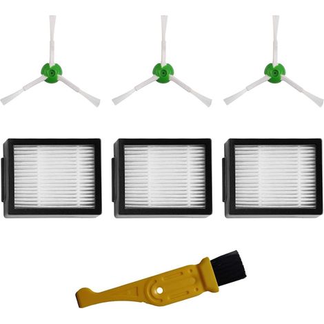 Kit Rechange Roomba E5 E6 i7 – Brosses Latérales & Filtres (1/5)