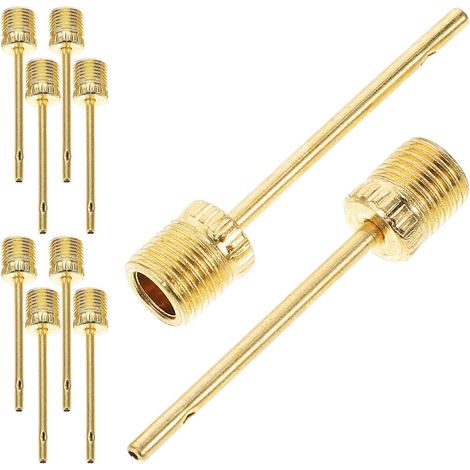 Aiguille de pompe à air durable en acier inoxydable pour ballons de basket-ball et de football, 4,00 x 0,50 x 0,50 cm, anti-pliure, paquet de 50. (1/5)