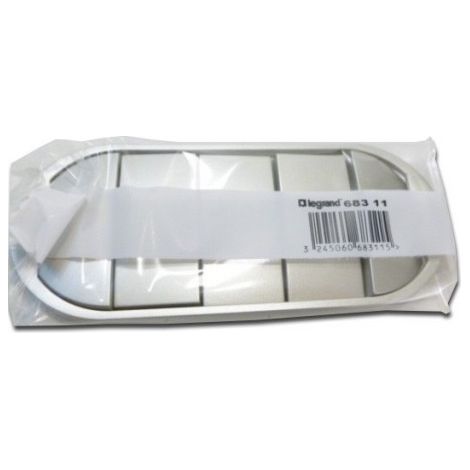 Enjoliveur titane pour commande d'eclairage 5 boutons CELIANE LEGRAND 068311 (1/3)