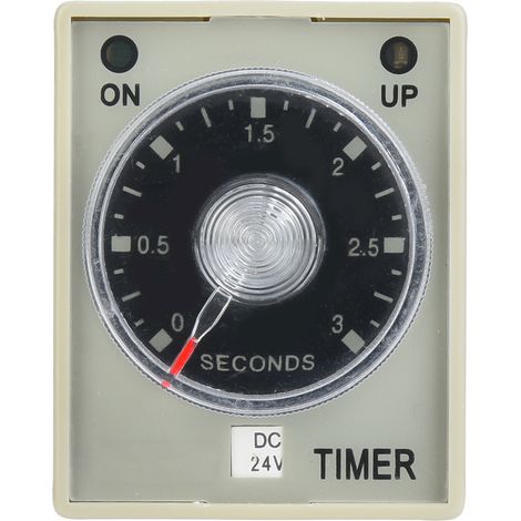 AH3-3 Timer Relay Electronic Type Adjustable Release Delay Time Relay 8 Pins 3S (DC24V) (1/5)