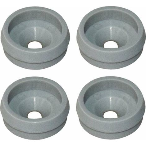 4x Support de guide inférieur gemini pour porte coulissante en plastique gris 17 x 6mm à visser Maintien Rail Coulisse Bas Garniture (1/2)