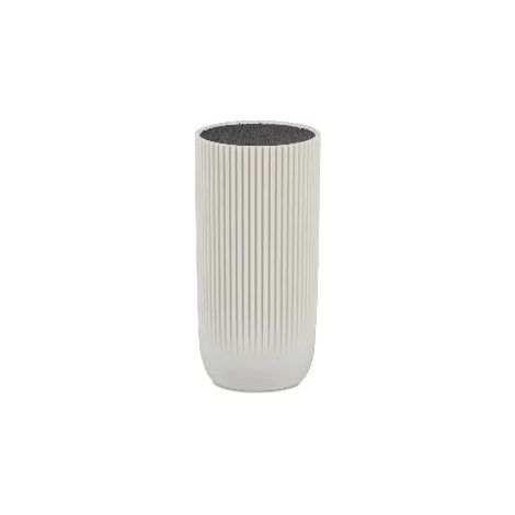 ANDREA HOUSE CC25097 Bloque Cuchillos Blanco Ø11X23Cm - ref: CC25097