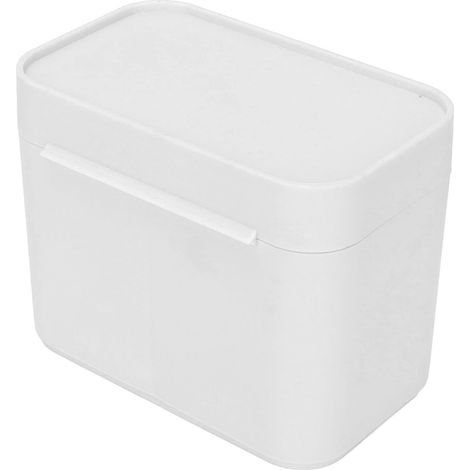 Boîte de rangement bureau 2 compartiments, séparateur multifonction, anti-poussière, grande capacité, organisateur à coussin en coton, couche unique, gris (1/5)