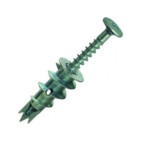 Cheville autoperceuse krono - Vendu par 100 - Longueur : 30 - Diam vis : 4,5 - Tete : Ronde - Type : Zamak - SCELL IT