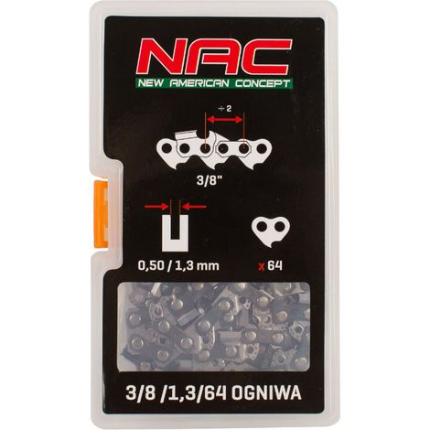 Motosega nac 3/8LP 1,3 mm 45 cm 64 maglie (1/3)