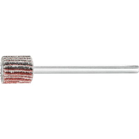PFERD TOOLS Korund Fächerschleifer F Ø 10x10mm Schaft-Ø 3 mm A80 für Feinschliff und Finish 10 Stk (1/4)