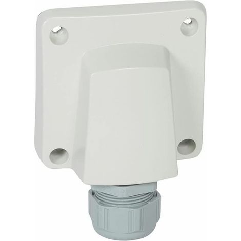 Legrand – Sortie de câble étanche 20A à 32A pour pose encastrée – IP55 – Ø12mm à 25mm – Fixation complète – Gris (1/2)