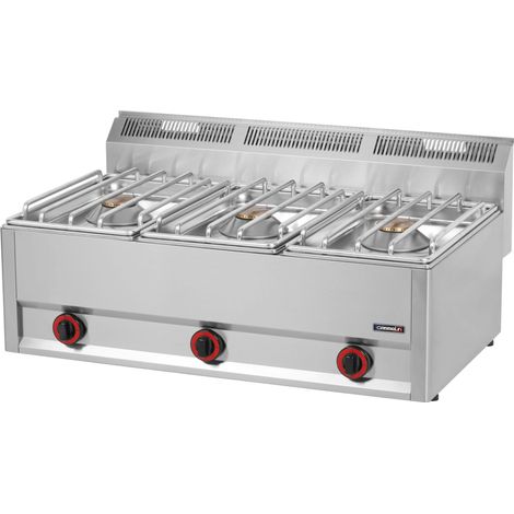 Fourneau gaz à poser - 3 feux - 13500W - Casselin