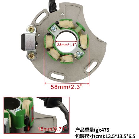 Stator coils suitable for EC125, XC200, 250, 300, XC125, 2001-2002, MC250034005 (1/4)