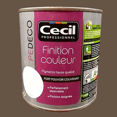 CECIL PE DECO Finition Couleur Moka Satin 0,5 L (1/2)