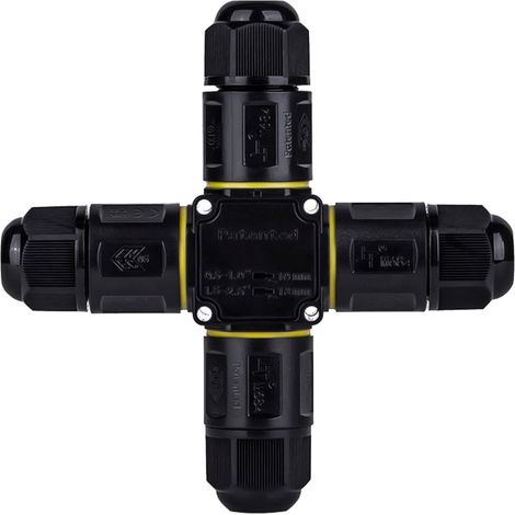 Conector Impermeable En X - 3P - IP68 - 0,5-2,5mm² - 24A -