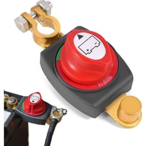 Coupe circuit batterie 12-48V – Interrupteur étanche 300A – Pour voiture, camion, yacht – Gestion efficace de l'énergie (1/4)