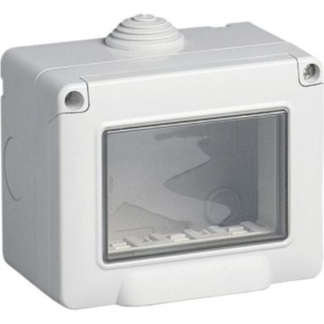 Mapam scatola portafrutti da parete Idrobox 3 moduli IP55 compatibile Bticino Living Light 24503 -  ART-A8203-BI