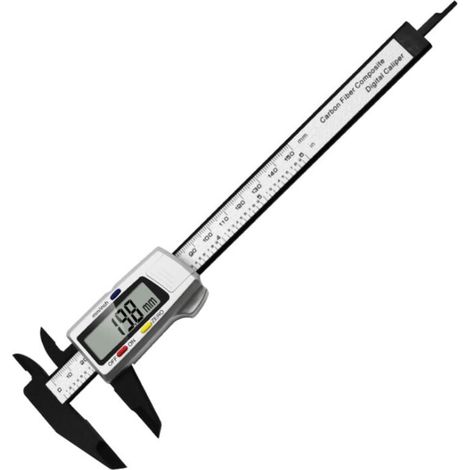 Ulisem Digitaler Messschieber, 0–150 mm, Präzisions-Messschieber, Durchmessereinstellung, Durchmesser- und Tiefenmessung (1/5)