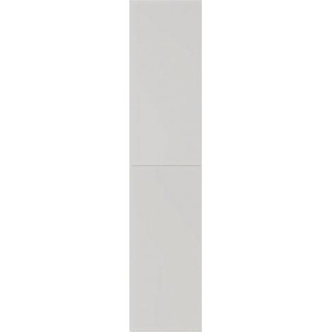 COLONNA SINGOLA PER LAVANDERIA SAVINI CON RIPIANO INTERNO E DUE ANTE VERTICALI CON APERTURA PUSH AND - COLONNA -L.40CM H.182CM P.65CM-BIANCO LUCIDO/NOCE FIG.4 - SAV