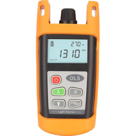 Tragbare optische Lichtquelle mit 1310 nm, 1490 nm und 1550 nm für FTTX- und Glasfasernetzwerktests (1/5)