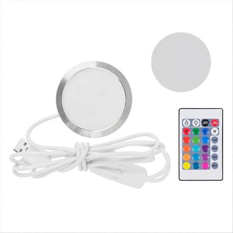 Modèle imprimé en 3D d'éclairage LED, projecteur LED, kit d'éclairage LED multicolore réglable, projecteur LED à monter soi-même (boîtier non inclus) (1/5)