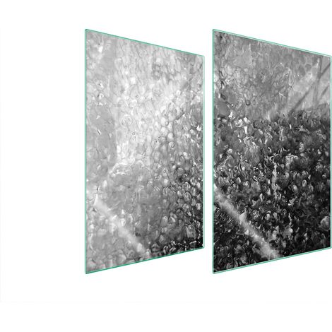 Plaque de protection en verre pour la cuisine, 2 x 35 x 52 gouttes (1/5)
