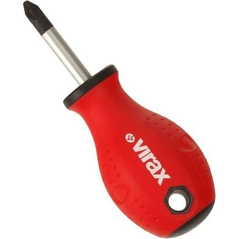 Tournevis cruciforme aimanté PZ2 38 mm - VIRAX 341801