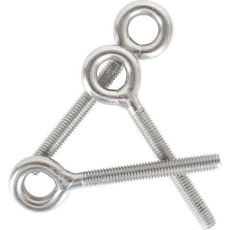 Boulon à œil M5 en acier inoxydable 304, boulon à œil à souder, anneau de vis fermé, résistant à la corrosion, lot de 10 (1/5)