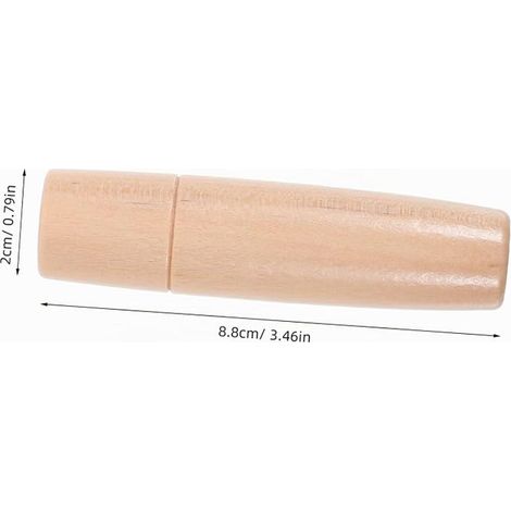 Varnished Wooden Handle for Barbecue Set of 4 Ergonomic Heat Resistant Handles for Brush BBQ Utensils 3.46 x 0.79 Inches Comfortable and Versatile Grip (1/3)