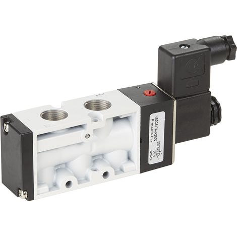 Electrodistributeur pneumatique RS PRO serie V50, Soénoïde/Air, G 1/8, 24V c.c. ( Prix pour 1 )