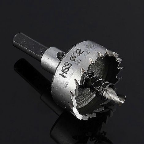 Foret en acier inoxydable pour métaux, outil de coupe robuste, scie cloche de 32 mm