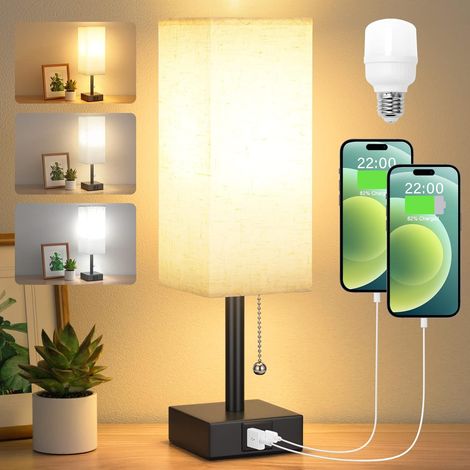 Lampe de table 3000/4000/5000 K avec ports USB-C et USB-A (1/5)