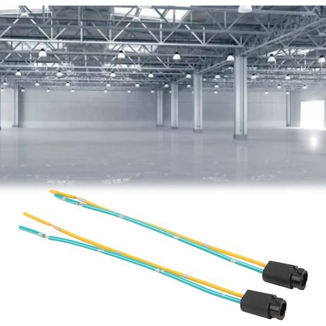 Douille pour ampoule halogène T5 avec fil, petit connecteur pour éclairage d'instrumentation, douille en plastique (1/5)