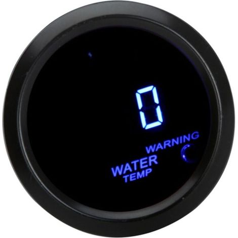 Thermomètre numérique avec capteur pour voiture, écran LCD 52 mm (2 pouces), plage de température 40-120 °C, voyant d'alerte, noir (1/5)